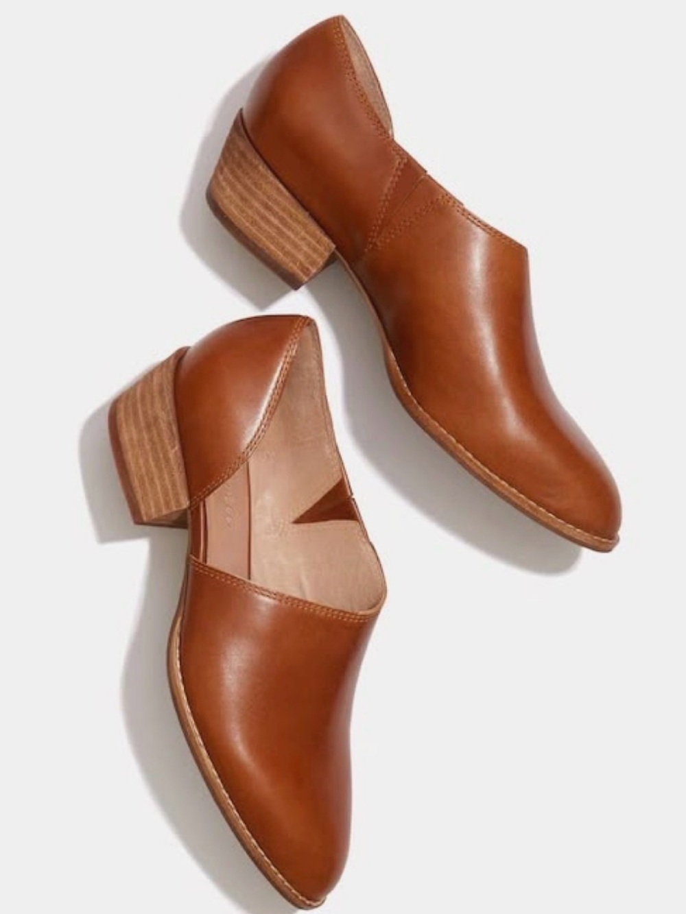 Madewell Cognac Leather “Lucie” Shoe - 6.5